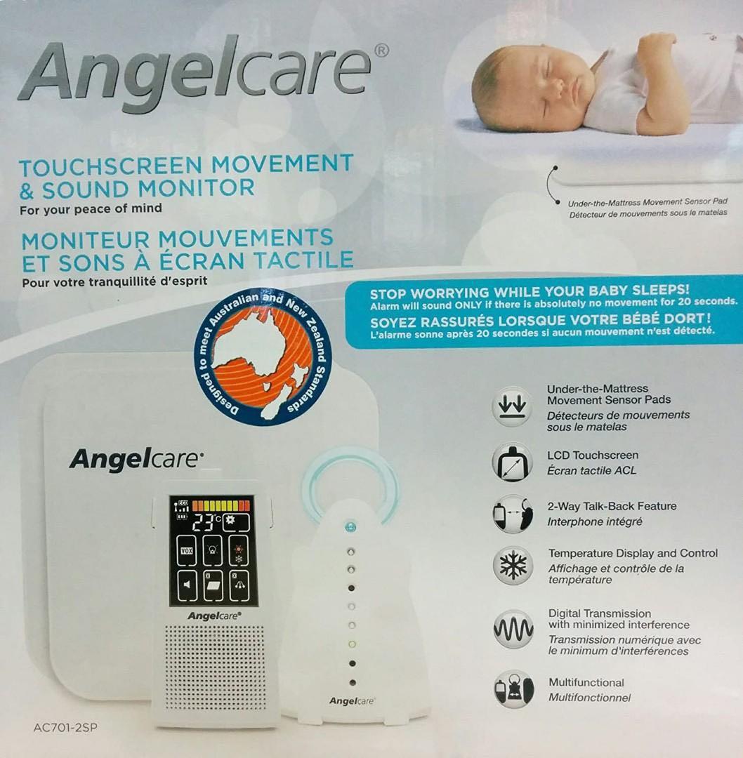 Angelcare AC701 Digital Touchscreen Movement Sound Baby Monitor