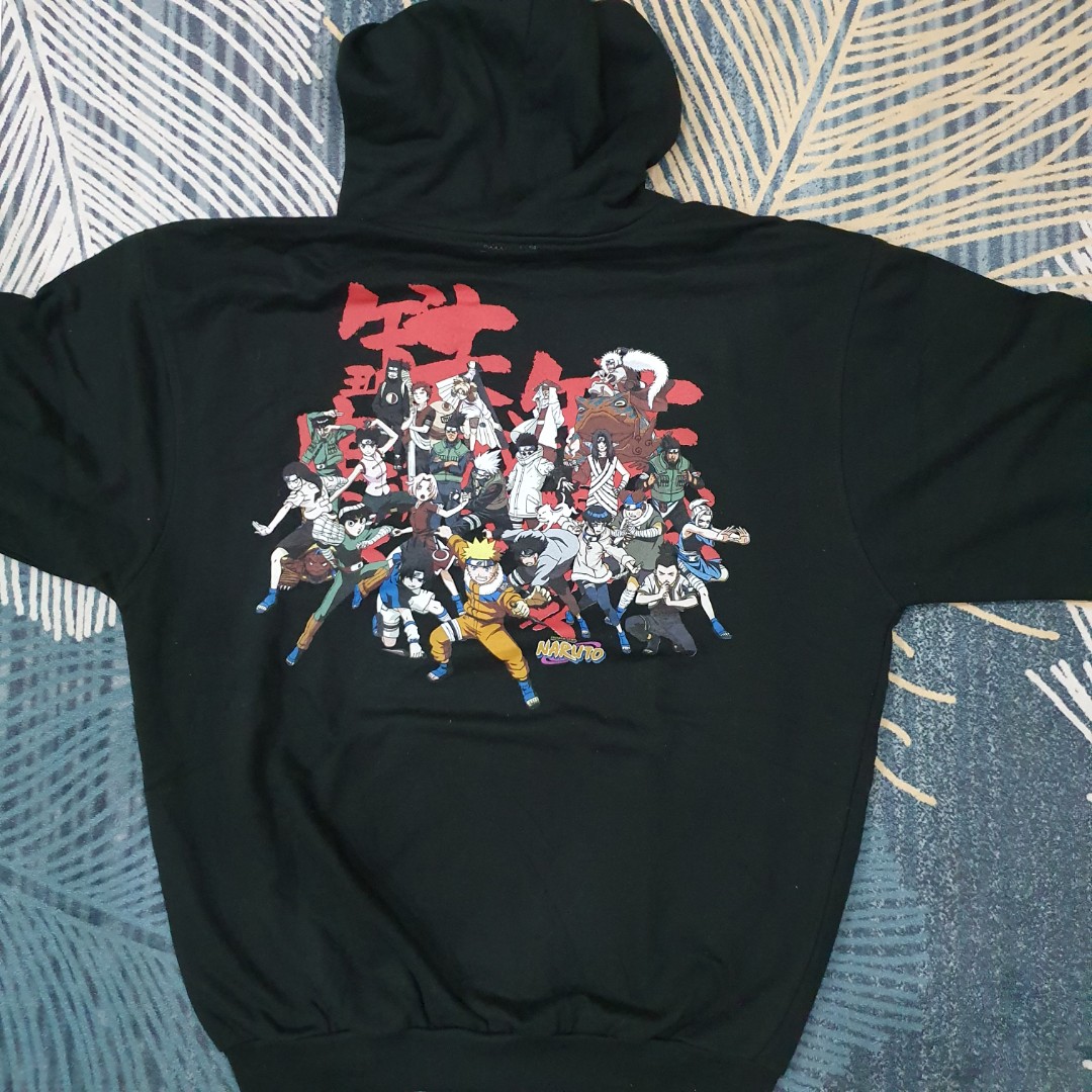 Anime vintage 2002 rare naruto hoodie Men s Fashion Tops Sets