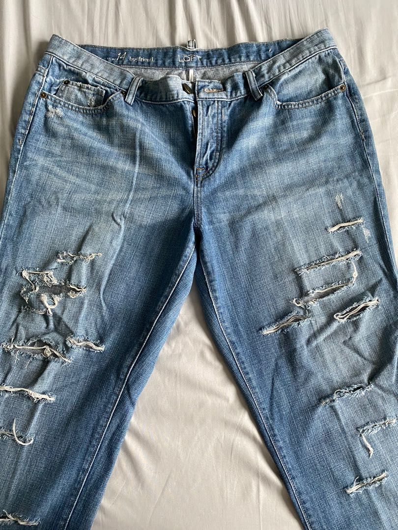 Ann Taylor Loft Plus size Ripped Jeans 