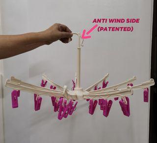 ANTIWIND HANGER WITH 27 CLIPS