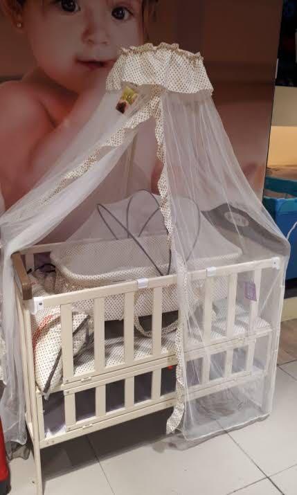 Apruva Crib with canopy Babies Kids Baby Nursery Kids Furniture Cots Cribs on Carousell