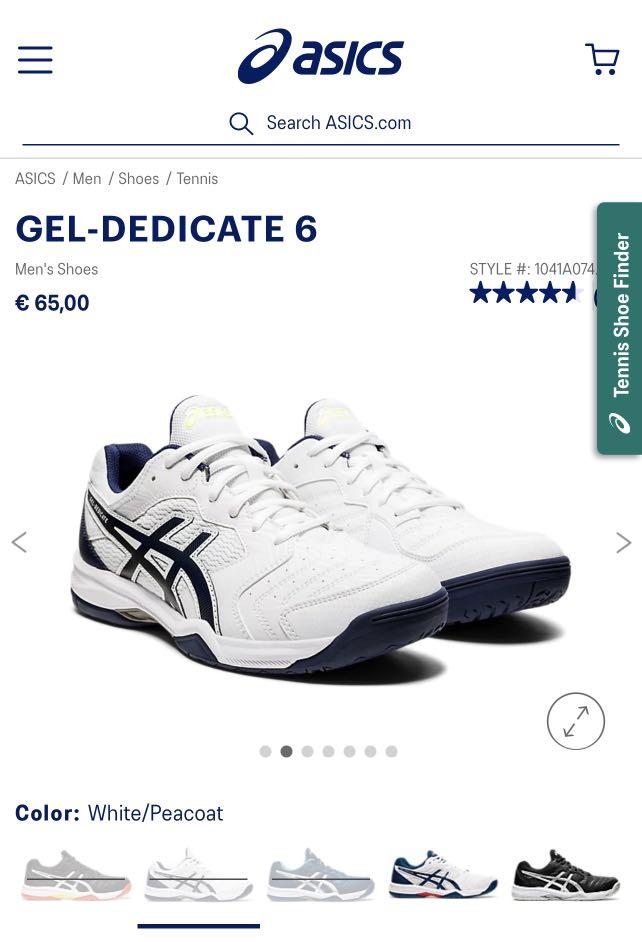 Asics men's gel-dedicate 6 clearance