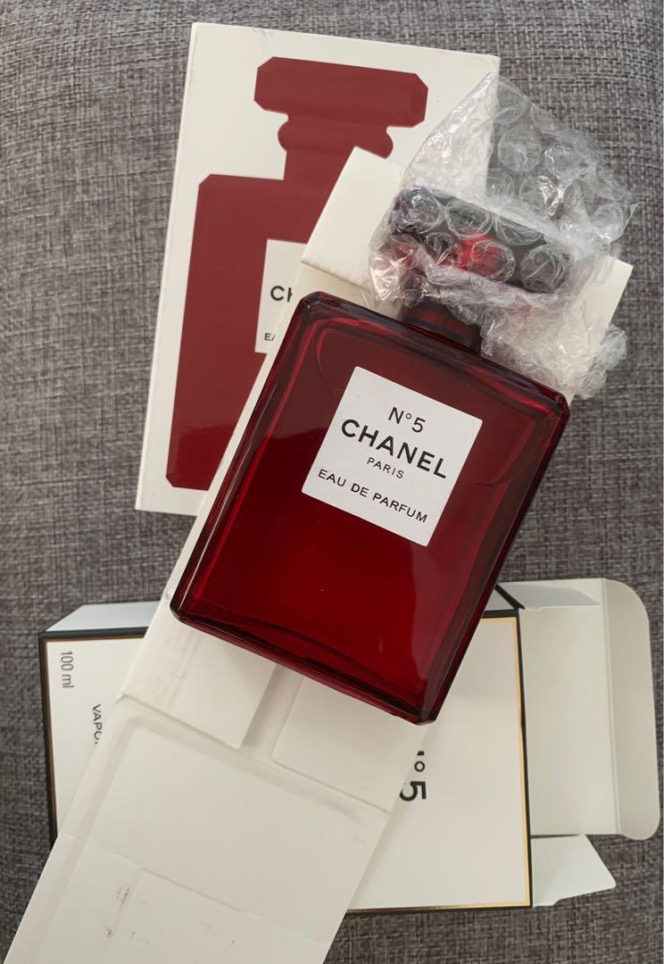 Authentic Chanel N 5 Limited Red Edition EDP 3.4FL.OZ Beauty