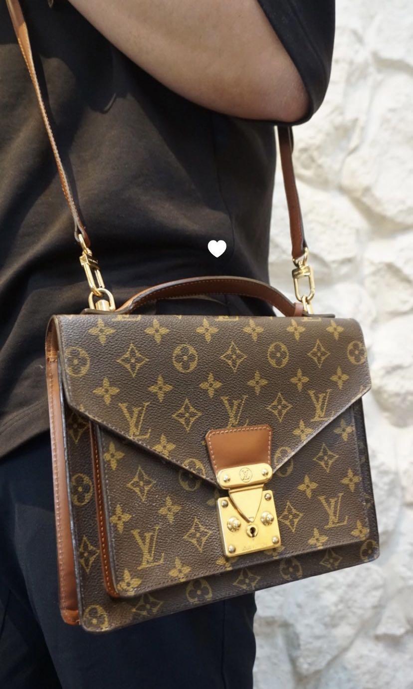 Authentic Vintage Louis Vuitton Monceau Sling Bag, Luxury, Bags & Wallets  on Carousell