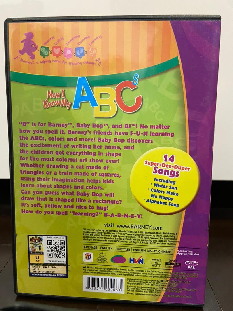 Barney - Now I Know My ABCs (DVD, 2004) for sale online