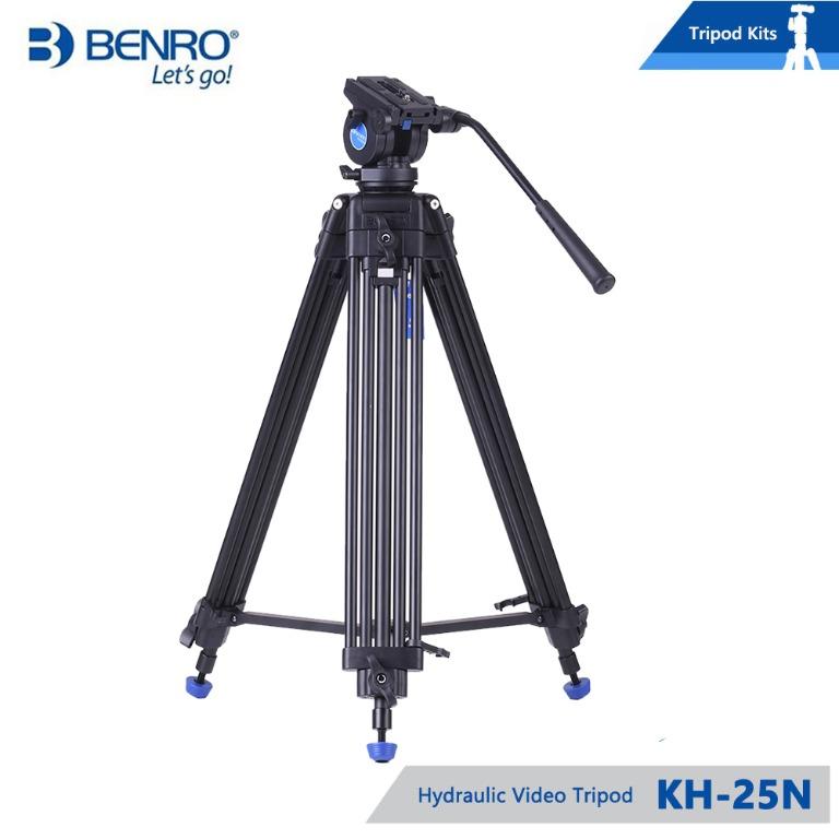 BENRO KH25 VTP TRIPOD CAMCORDER (Category: Tripods & Monopods) located in Taguig. Submitted by urbangizbyinfomax (Listing ID 1102729640, Image 1). Description: Overview The Benro KH25N Video Tripod Kit is ideal for compact digital video cameras, HDSLRs, and still cameras with long lenses weighing up to 11 lb (5 kg). This tripod replaces the popular AD71FK5 model and features an improved leg locking system and an improved fluid pan and fluid tilt 