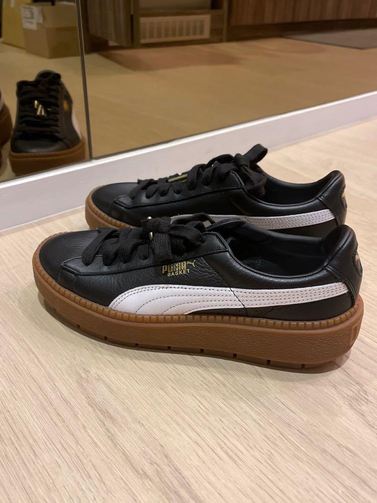 Puma basket platform white gum store