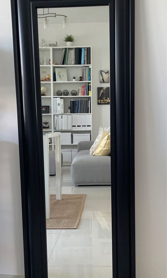 Black Room Mirror, Furniture & Home Living, Home Decor, Mirrors on Carousell