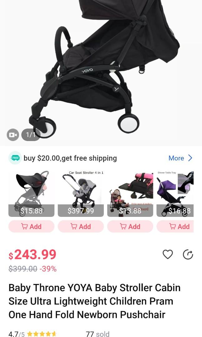 Stroller baby yoya cabin sale size