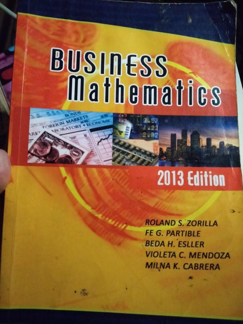business math book (Category: Textbooks) located in Manila. Submitted by failacc_ (Listing ID 1102855773, Image 1). Description: +10 shopee checkout.