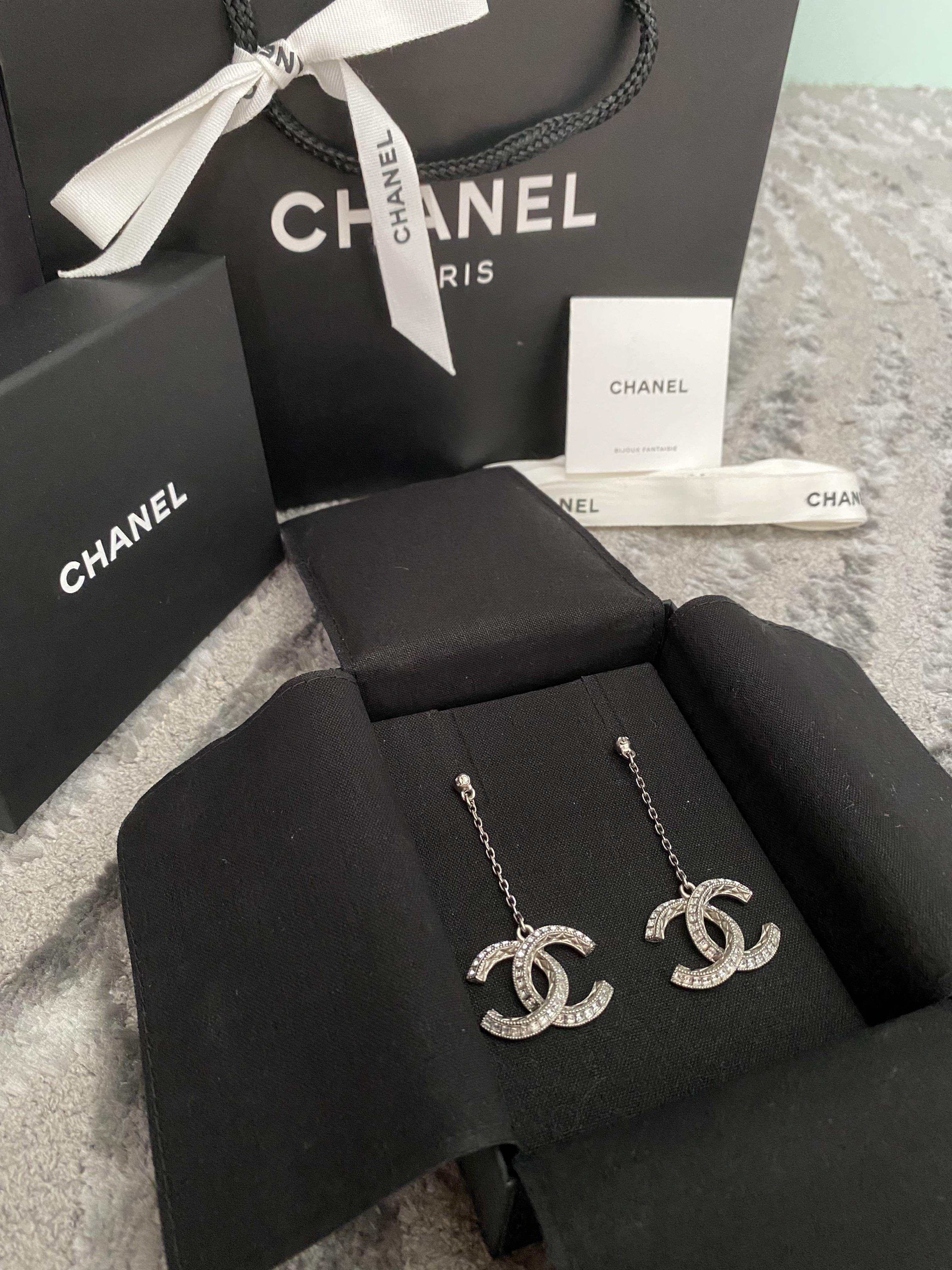 Chanel dangling cheap earrings