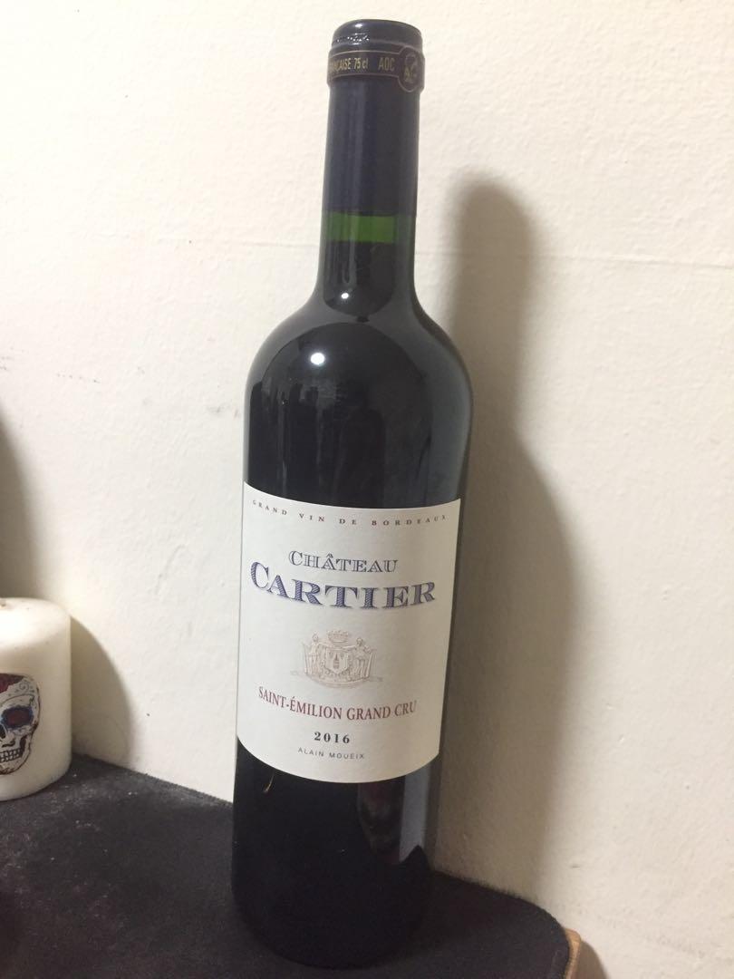 Chateau Cartier Saint Emilion grand cru 2016, Food & Drinks, Alcoholic Beverages on Carousell
