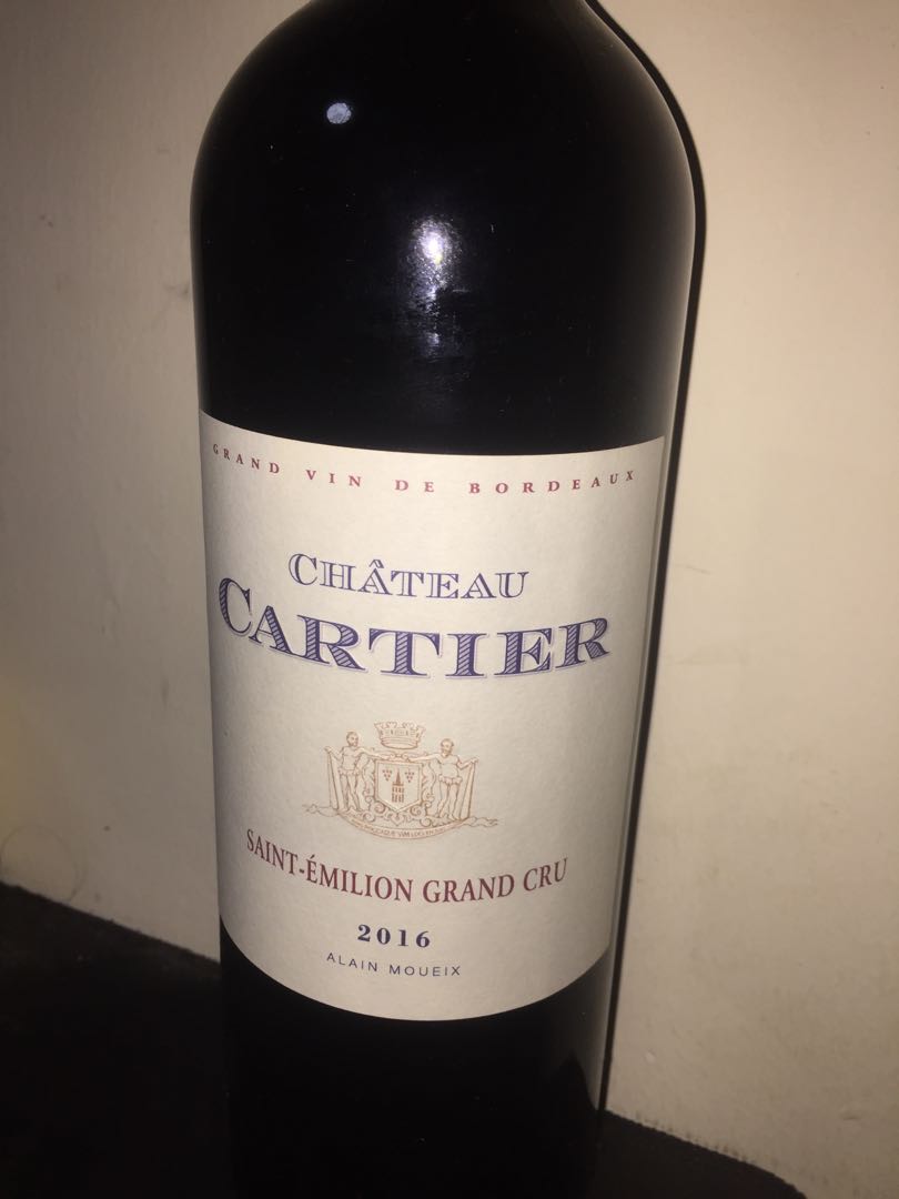 Chateau Cartier Saint Emilion grand cru 2016, Food & Drinks, Alcoholic Beverages on Carousell