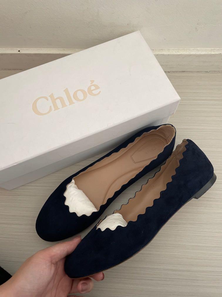 Chloe lauren scalloped flats top