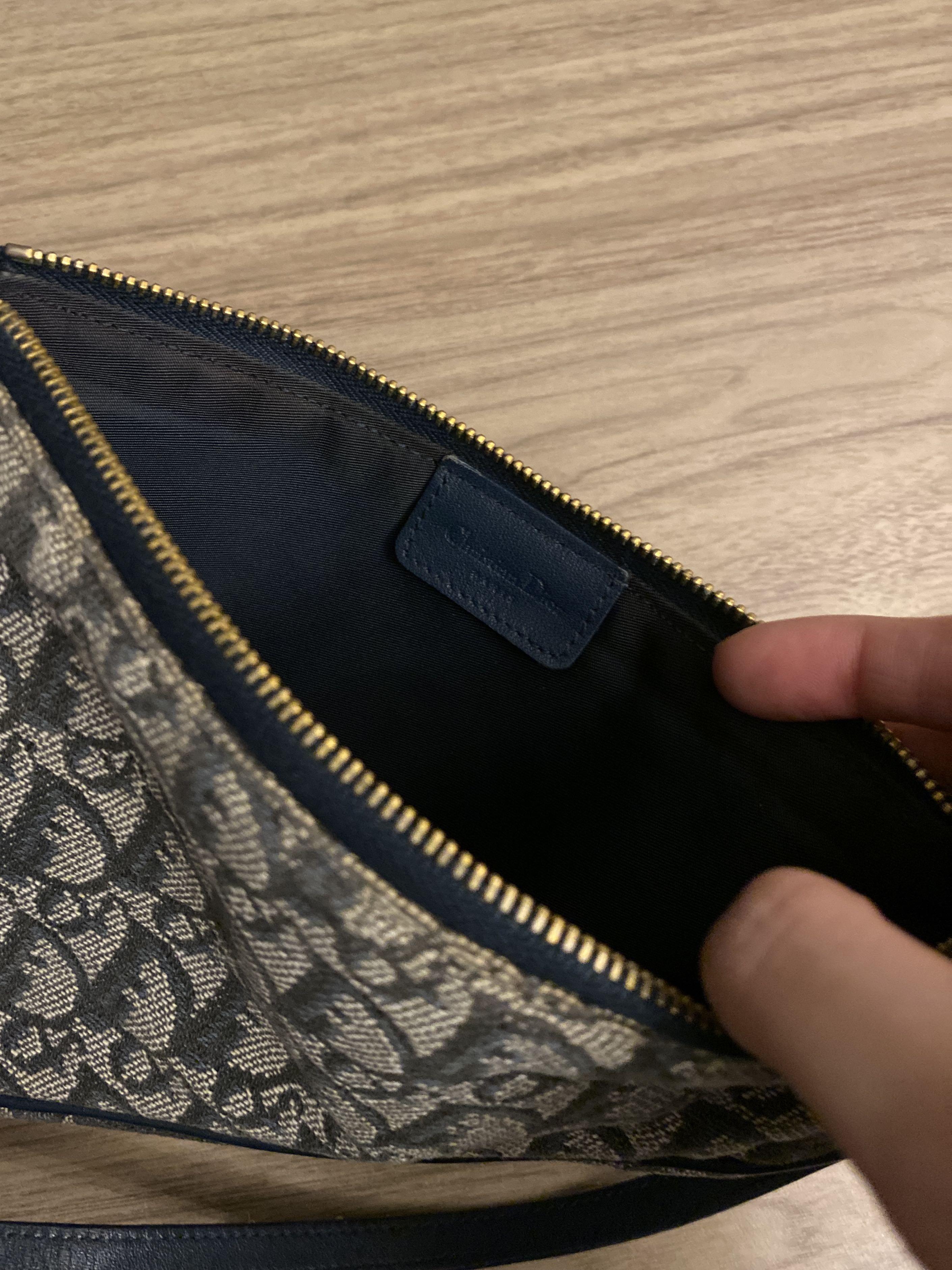 Dior saddle on sale cloth clutch bag