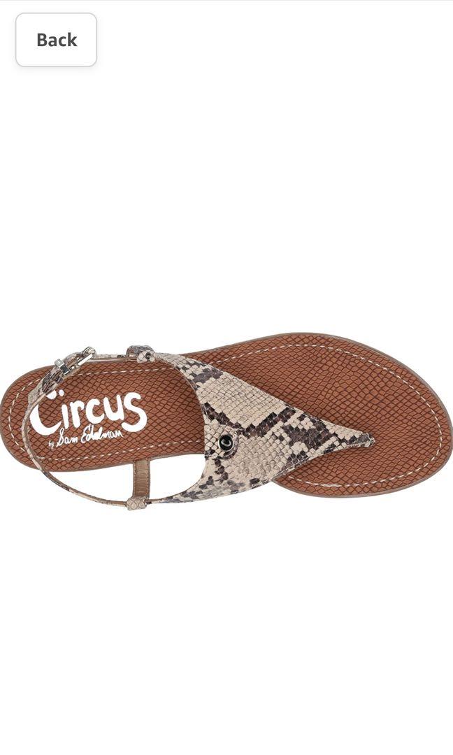 Circus by Sam Edelman thong sandals snake skin print Women s Fashion Footwear Sandals on Carousell