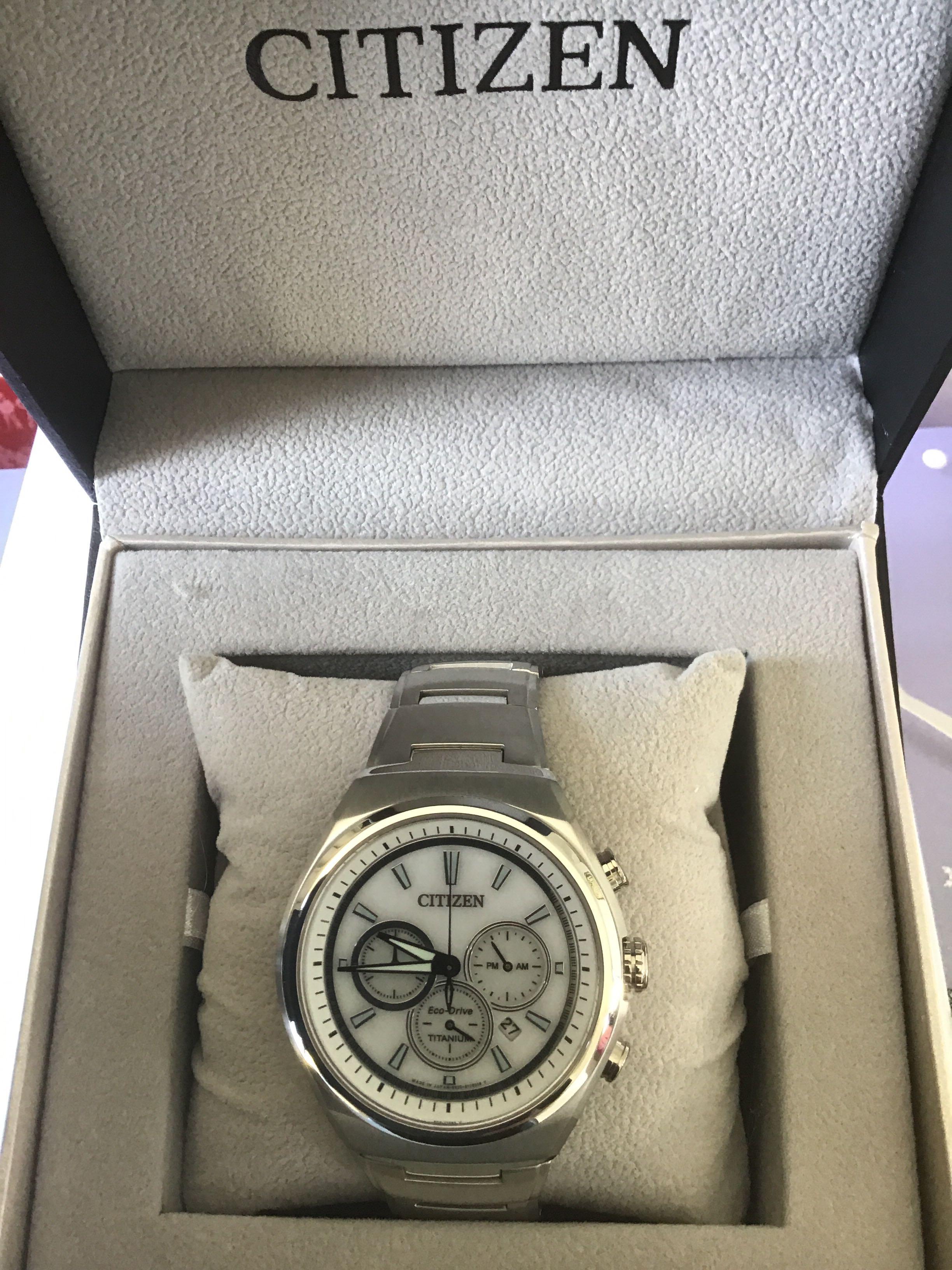 Men's eco shop drive titanium watch