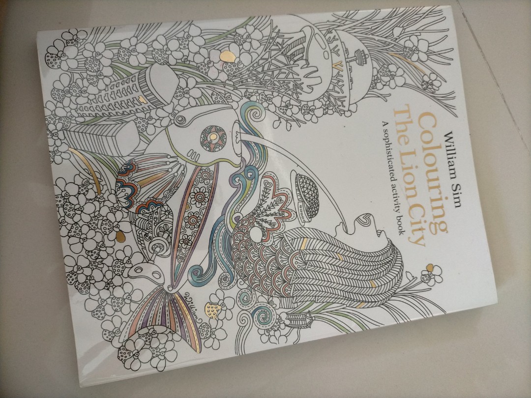 Colouring The Lion City, Buku & Alat Tulis, Buku di Carousell