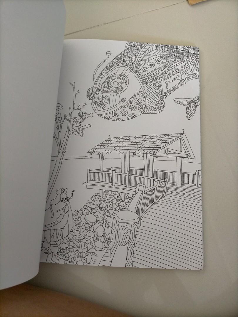 Colouring The Lion City, Buku & Alat Tulis, Buku di Carousell