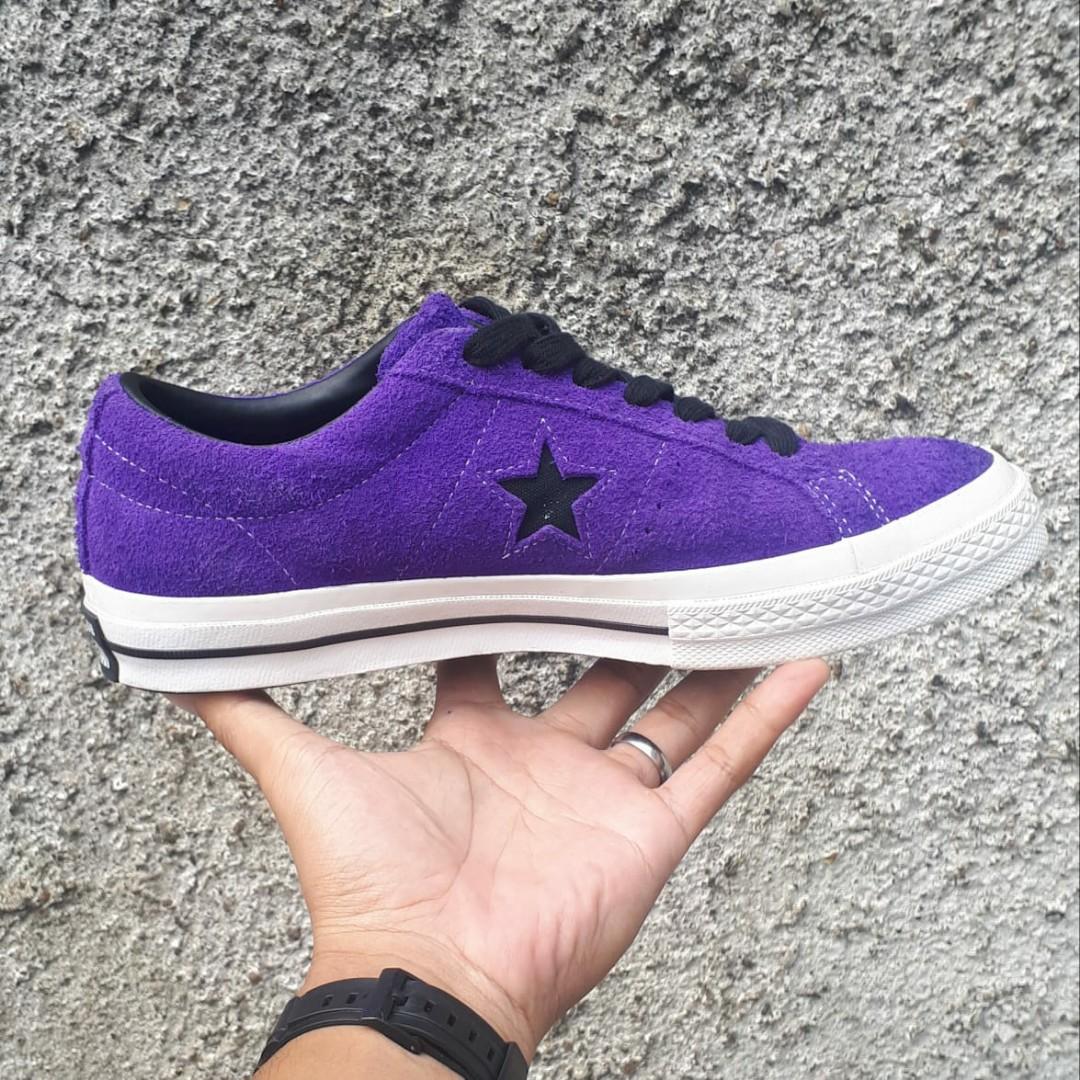 Converse one star ox court purple hotsell