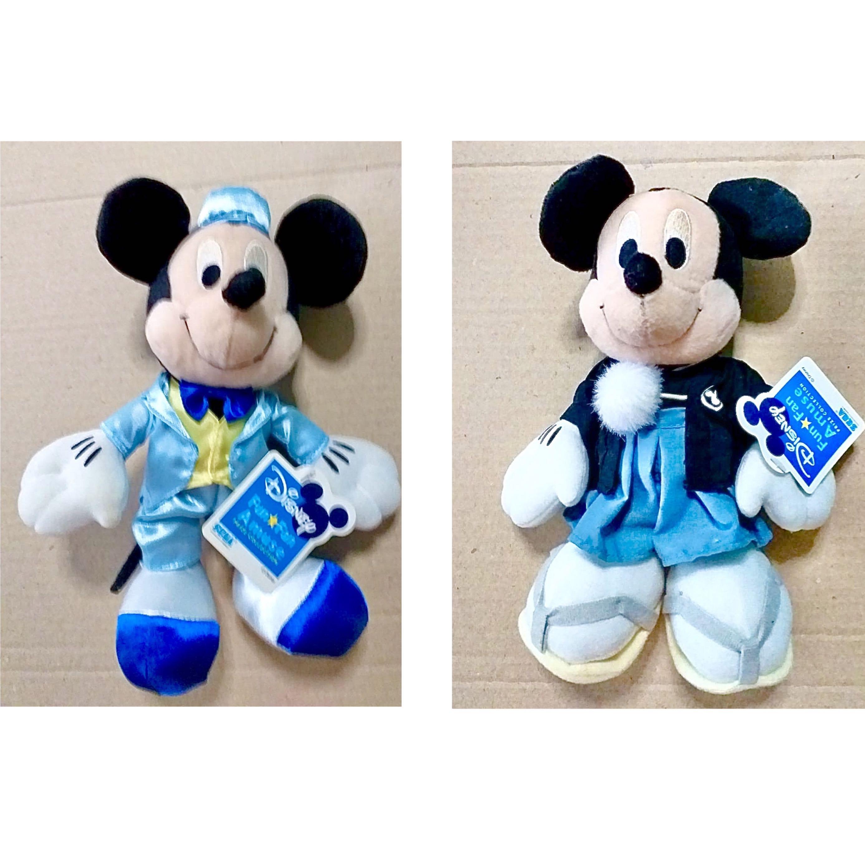 Vintage Plush Mickey Mouse Keychain Stuffed Animal 6 Tall Disney  Collectible