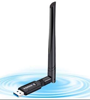 Mac10.4-10.14 Carantee 3.0 USB WiFi Adapter 1200Mbps Linux Support WinXP/7/8/10/vista Wireless Network WiFi Dongle for PC/Desktop/Laptop with 5dBi Dual Band Antenna 