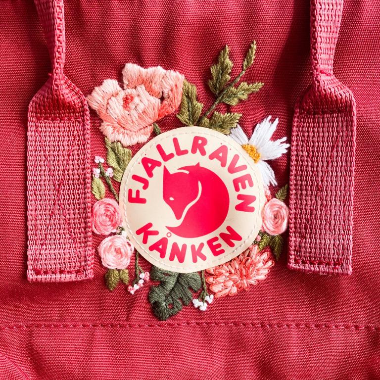 Fjallraven kanken embroidered shop