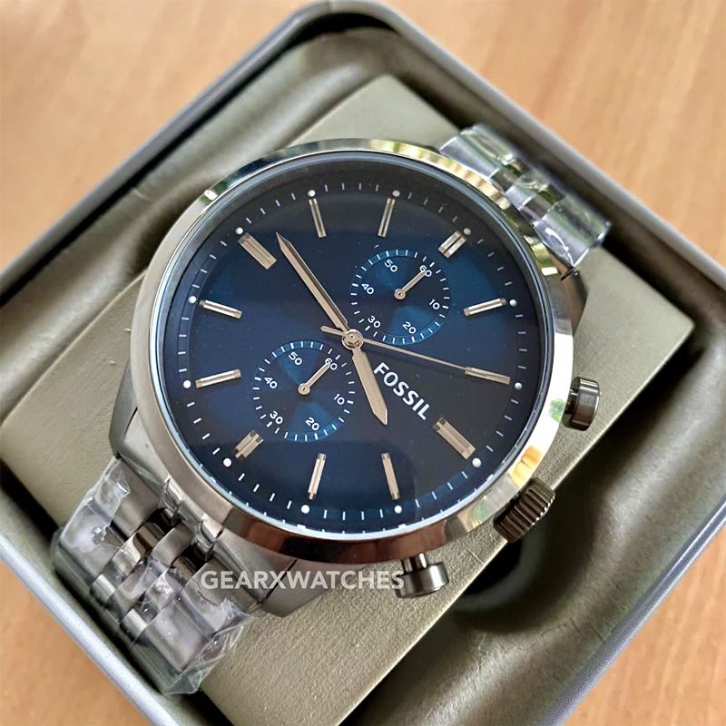Fossil townsman blue top