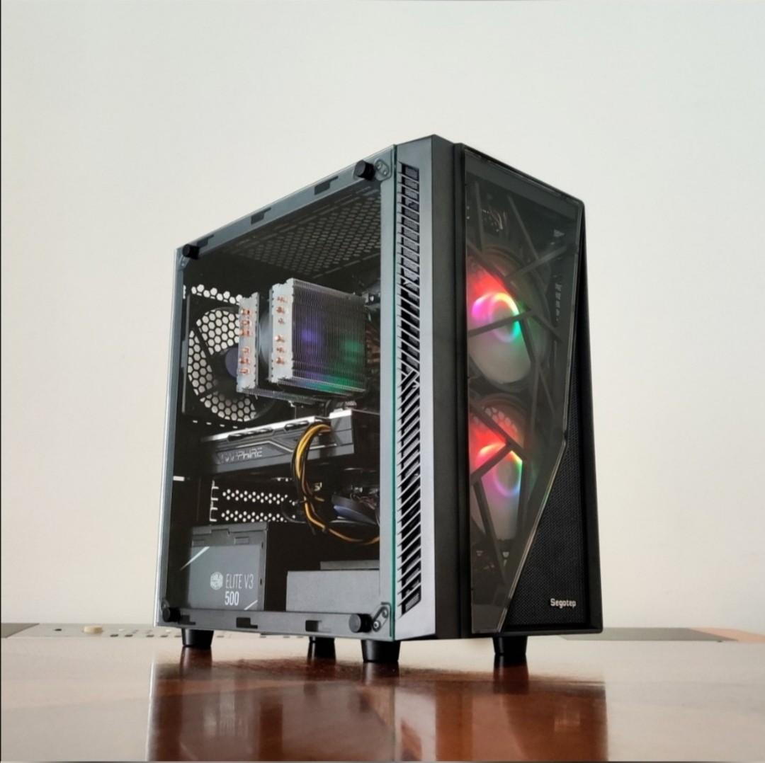 Gaming PC Only RX580 8gb Ryzen 3 3200g 16gb RAM 120 SSD 1TB HDD Computers Tech Desktops on Carousell