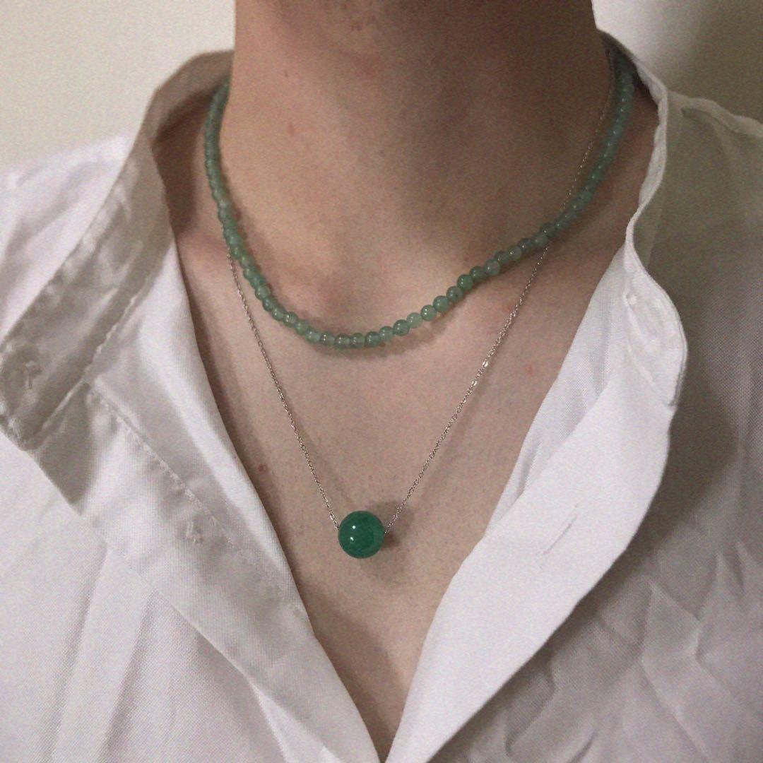 Real discount aventurine necklace