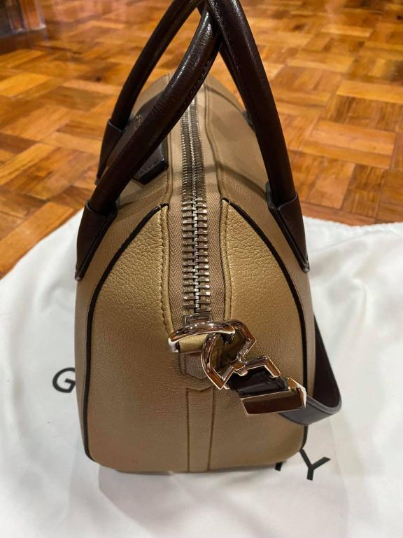 AUTHENTIC GIVENCHY antigona in small tri-tone perfect for all neutral outfit.  WITH ORIGINAL RECEIPT NEGOTIABLE (no extra pictures as u can see the bag in  person), Luxury, Bags & Wallets on Carousell