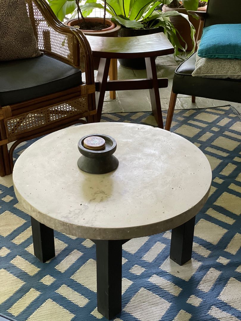 Gorgeous custom made concrete table Furniture Home Living