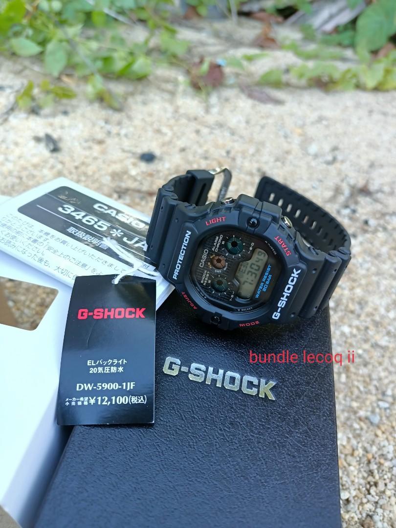 gshock dw-5900-1jf japan set original new, Men's Fashion, Watches