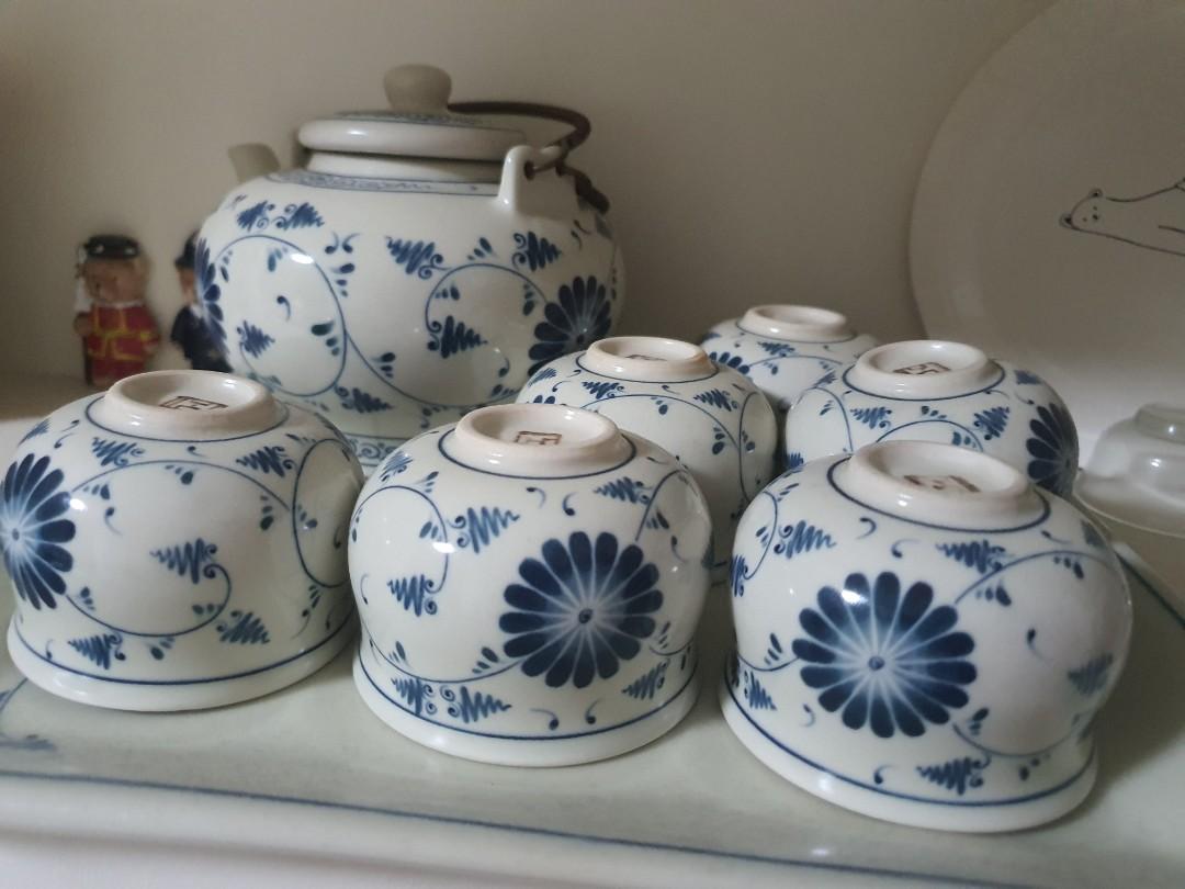 Handmade porcelain tea set, Furniture & Home Living, Kitchenware