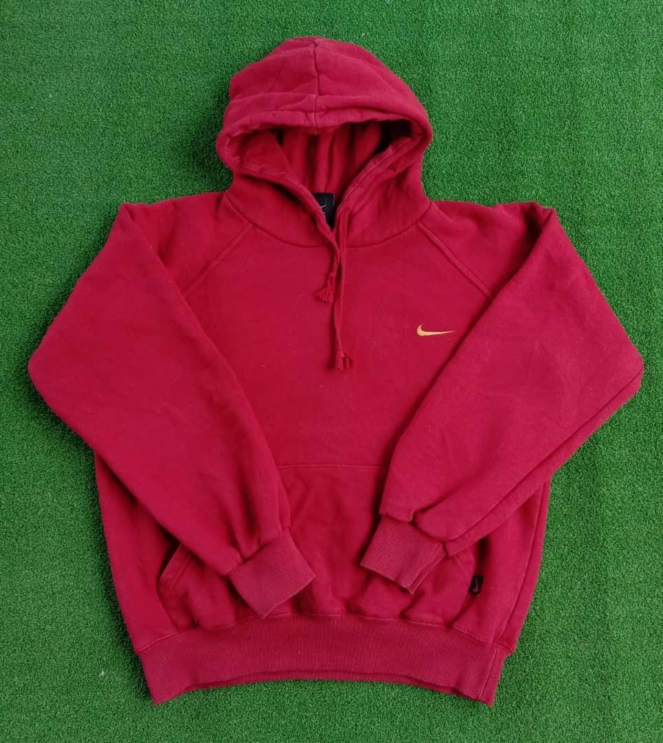 Red and store gold nike hoodie