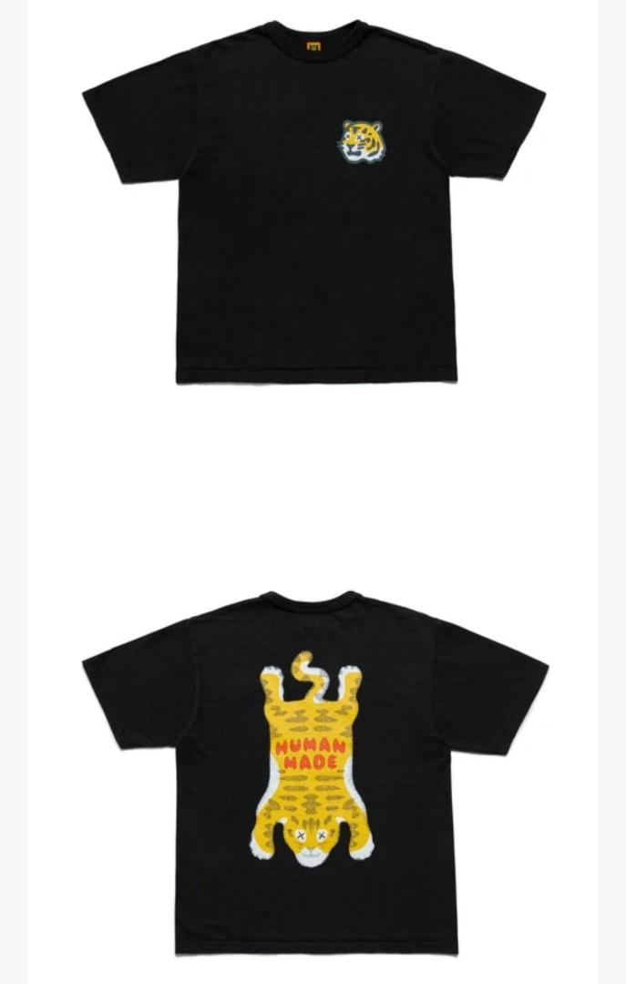 全新Human Made Kaws T-shirt 黑2XL, 男裝, 上身及套裝, T-shirt、恤衫