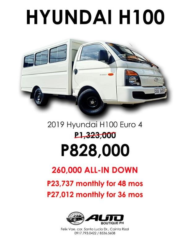 Hyundai h100 shop van price list