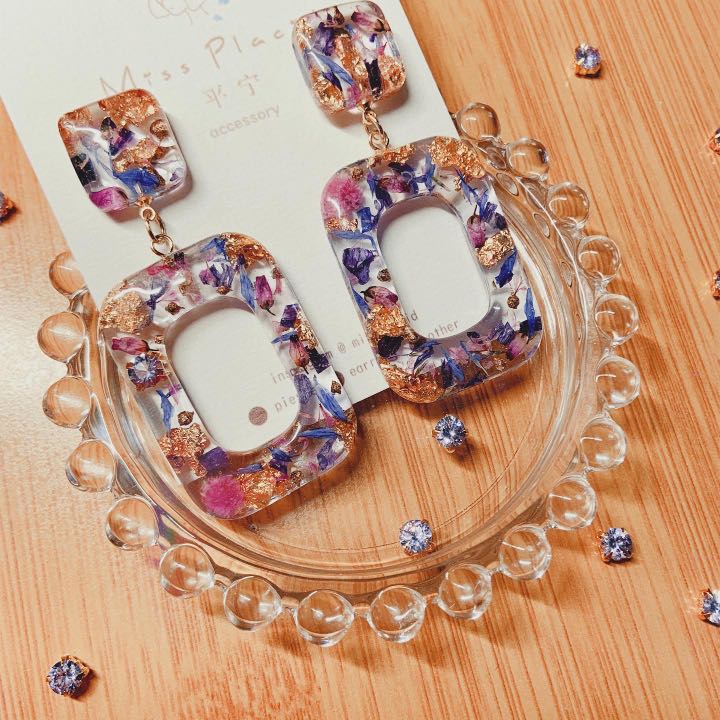 Japanese Padico Resin New Handmade Jewelry Pretty Earrings