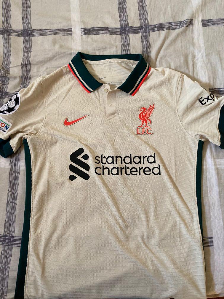 LIVERPOOL 21/22 Authentic Away Match Kit, Men's Fashion, Activewear on ...
