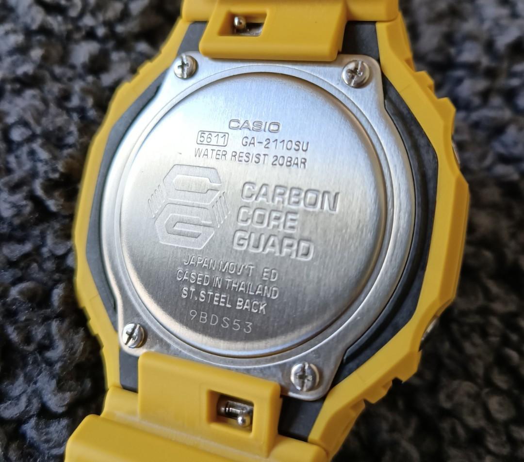[LNIB] G Shock CasiOak Yellow Quartz Casio Sports Watch GA2100, Men's ...