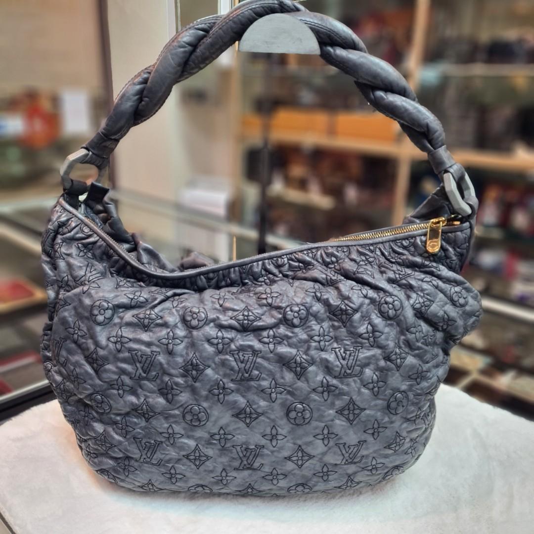 Pre-owned Louis Vuitton Anthracite Monogram Leather Limited Edition Olympe  Nimbus Pm Bag In Grey