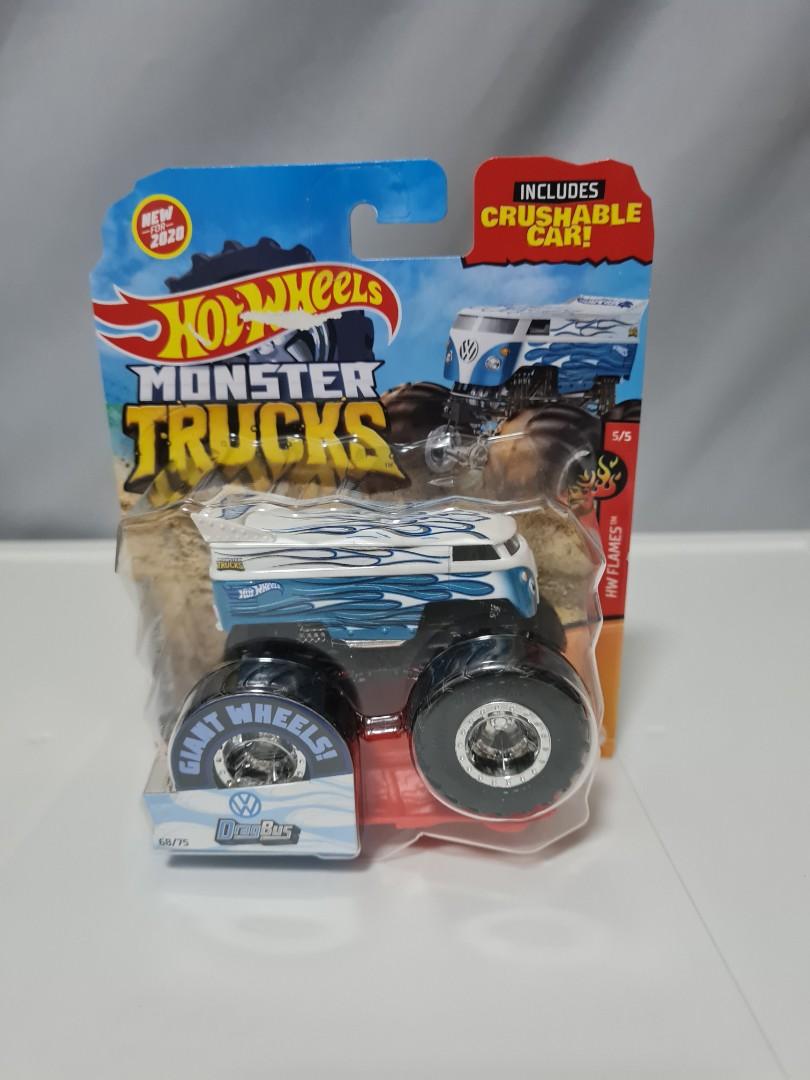 Hot Wheels Monster Trucks Mega Wrex, 1:64 Scale with Re-Crushable 68/75