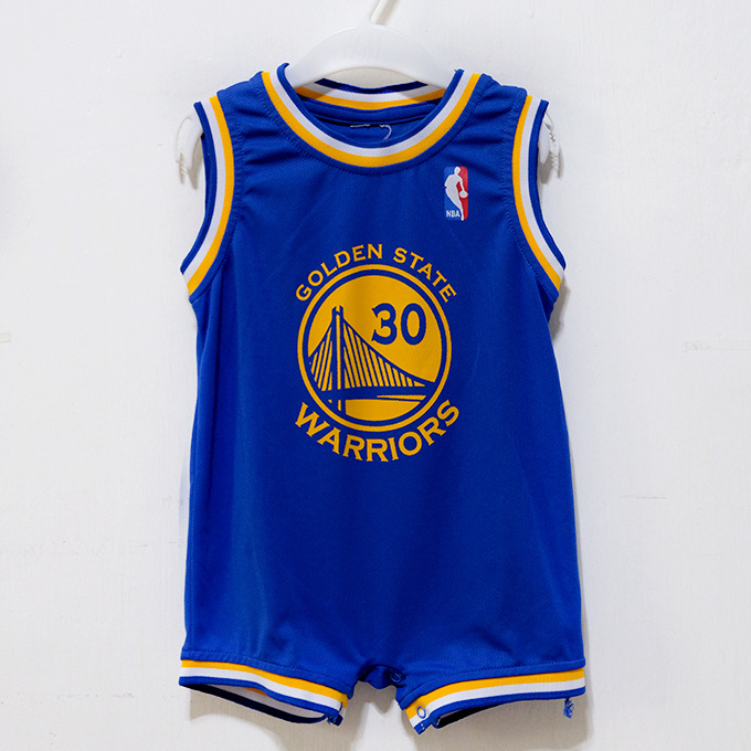 NBA Baby Romper Basketball Jersey Golden State Warrior Babies