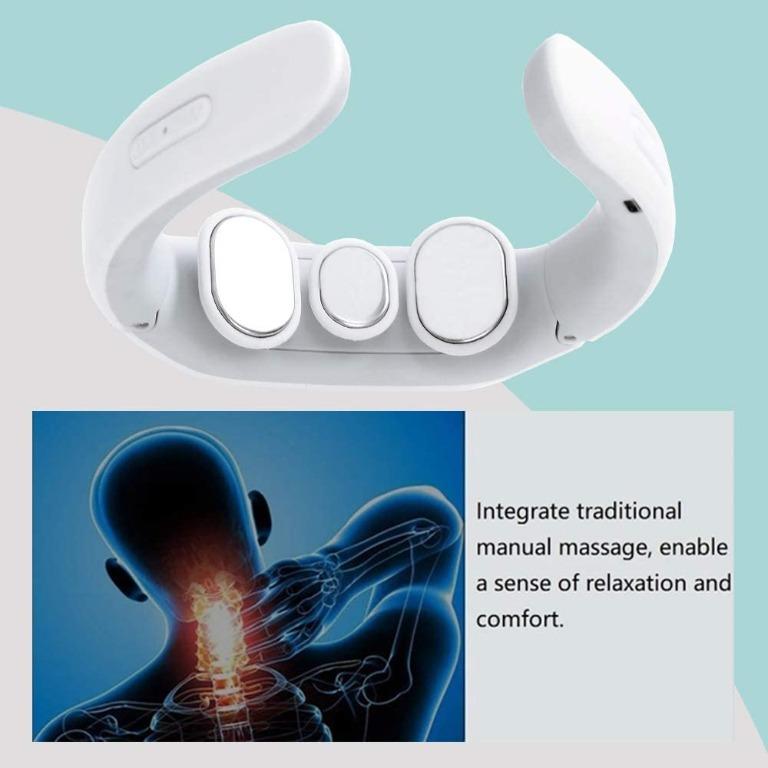  Neck Massager with Heat,Electric Neck Massager 6 Modes 16  Strength Gears Voice Prompt Intelligent Neck Relax Massage Machine,Deep  Tissue Trigger Point Massager Gifts for Women Men Home Outdoor(white) :  Health 