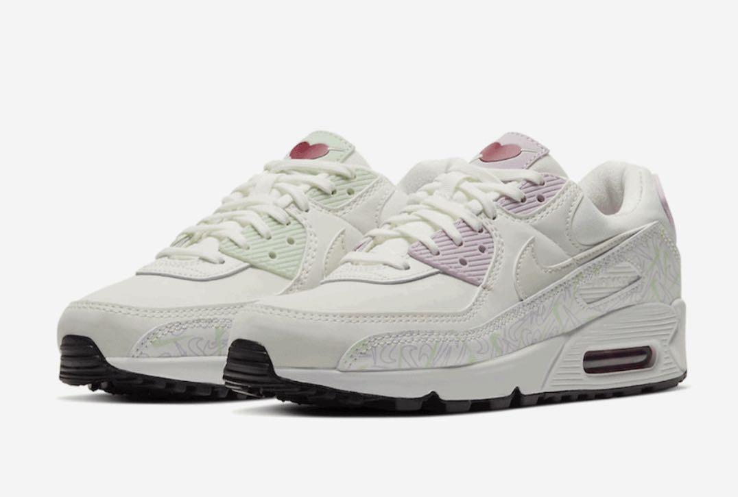 Nike Air Max 90 Valentine Day, Women's Fashion, Footwear, Sneakers on  Carousell