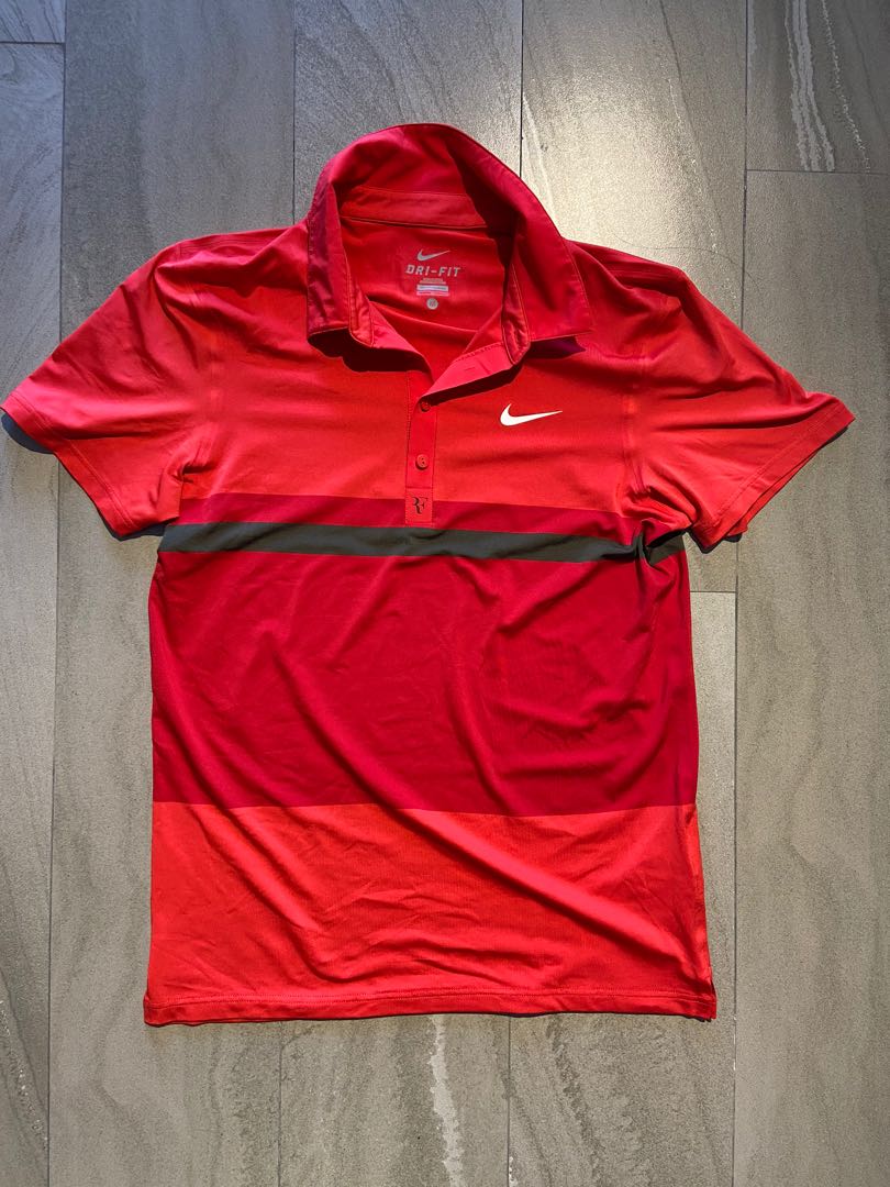 Nike Roger Federer Polo T-shirt, Men's Fashion, Tops & Sets, Tshirts ...