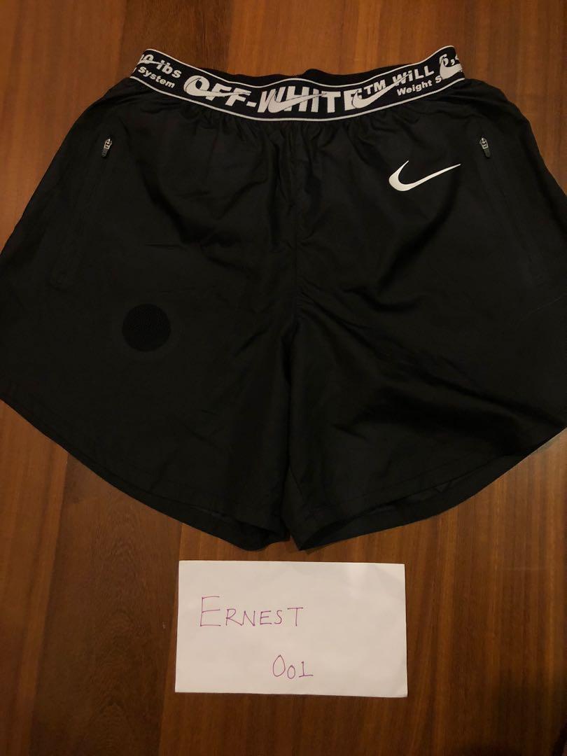 Off white nike shorts black top