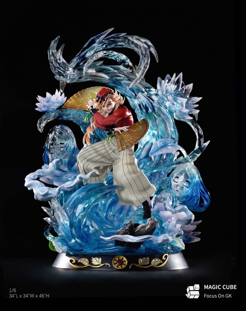 Overseas Stock Demon Slayer Magic Cube Studio Upper Moon Doma Kimetsu No Yaiba Gk Resin Statue Hobbies Toys Toys Games On Carousell