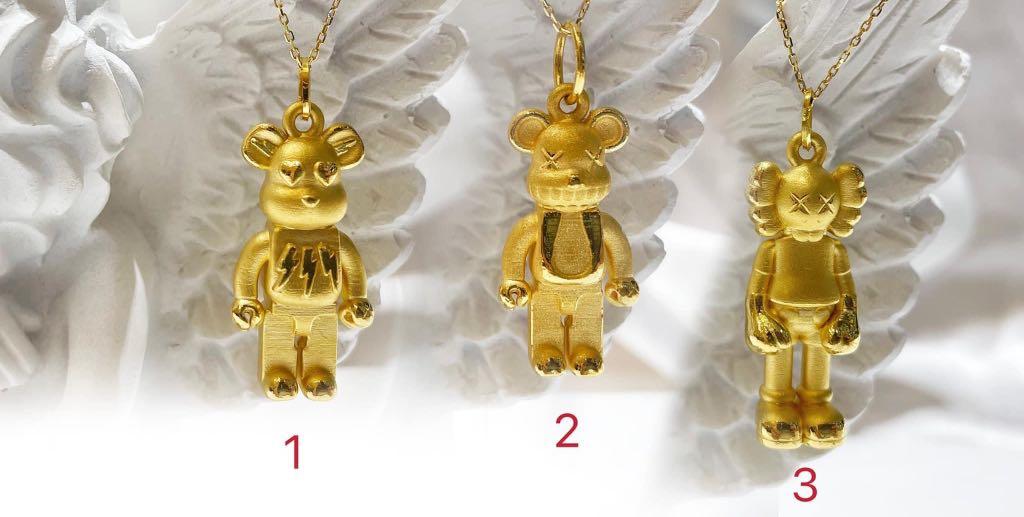 PREORDER 999 pawnable real gold Pendant KAWS