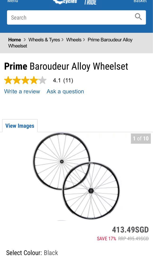 prime baroudeur wheelset